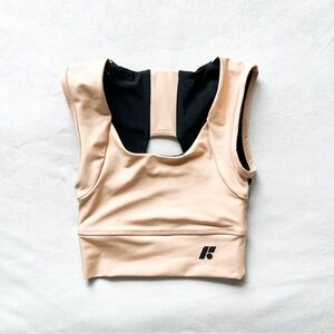 Forme Power Bra in Beige and Black Posture Correcting Bra - XS